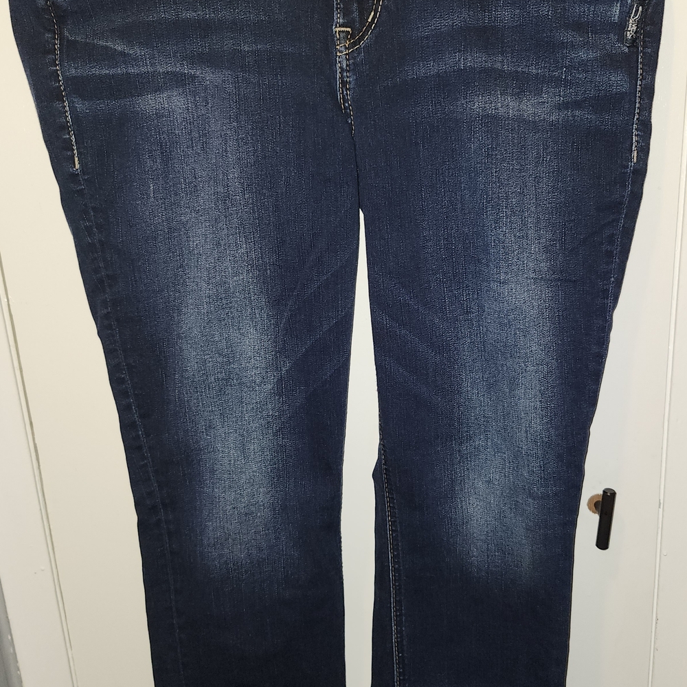 Silver Jeans Dark Blue Straight Leg Women's Jeans